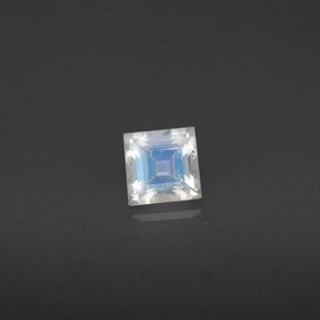Pietra di luna arcobaleno naturale bianco da 0,31 ct, quadrato, VS