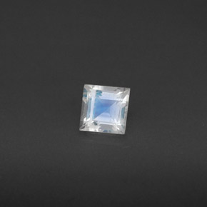 Pietra di luna arcobaleno naturale bianco da 0,31 ct, quadrato, VS