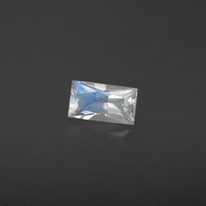 Pietra di luna arcobaleno Blu bianco naturale da 0.30 ct, Taglio a baguette, VS