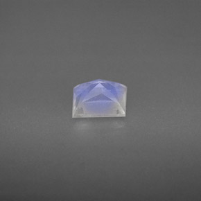 Pietra di luna arcobaleno naturale bianco da 0,83 ct, baguette, VS-SI