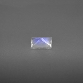 Pietra di luna arcobaleno naturale bianco da 0,51 ct, baguette, VS