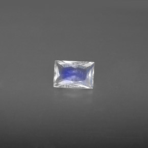 Pietra di luna arcobaleno naturale bianco da 0,51 ct, baguette, VS