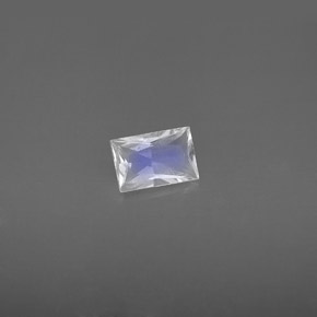 Pietra di luna arcobaleno Blu bianco naturale da 0.41 ct, Taglio a baguette, VS