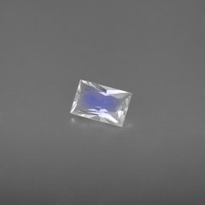 Pietra di luna arcobaleno Blu bianco naturale da 0.41 ct, Taglio a baguette, VS