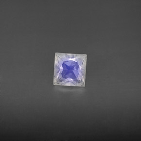 Pietra di luna arcobaleno naturale bianco da 0,59 ct, quadrato, VS-SI