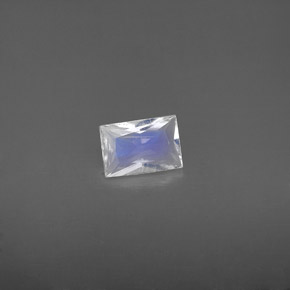 Pietra di luna arcobaleno Blu bianco naturale da 0.53 ct, Taglio a baguette, VS