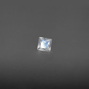 Pietra di luna arcobaleno naturale bianco da 0,19 ct, quadrato, VS