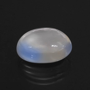 Pietra di luna arcobaleno Blu bianco naturale da 7.04 ct, Trasparente, Trasparente/Traslucido