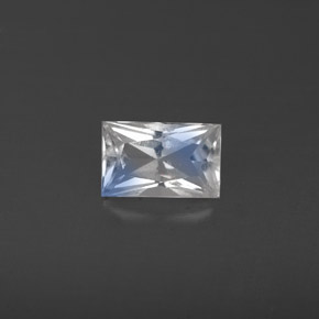 Pietra di luna arcobaleno Blu bianco naturale da 0.53 ct, Taglio a baguette, VS
