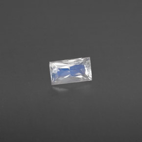 Pietra di luna arcobaleno naturale bianco da 0,23 ct, baguette, VS