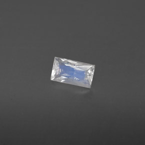 Pietra di luna arcobaleno naturale bianco da 0,23 ct, baguette, VS