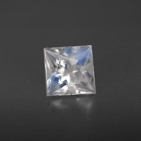 Pietra di luna arcobaleno Blu bianco naturale da 0.56 ct, Quadrato, VS