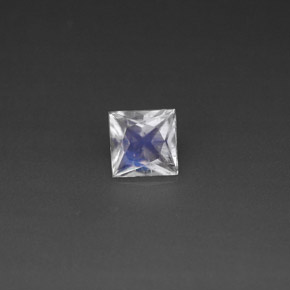 Pietra di luna arcobaleno naturale bianco da 0,46 ct, quadrato, VS