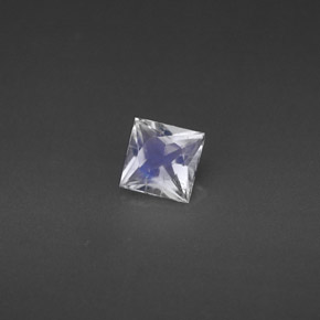 Pietra di luna arcobaleno naturale bianco da 0,46 ct, quadrato, VS