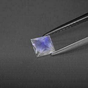 Pietra di luna arcobaleno naturale bianco da 0,46 ct, quadrato, VS