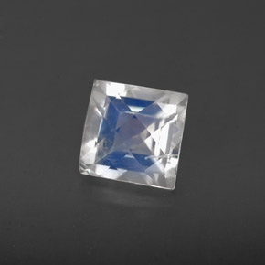 Pietra di luna arcobaleno Blu bianco naturale da 1.11 ct, Quadrato, VS