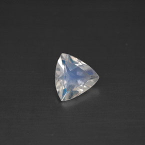 Pietra di luna arcobaleno naturale bianco da 0,52 ct, trillion, VS
