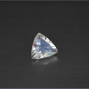 Pietra di luna arcobaleno naturale bianco da 0,57 ct, trillion, VS