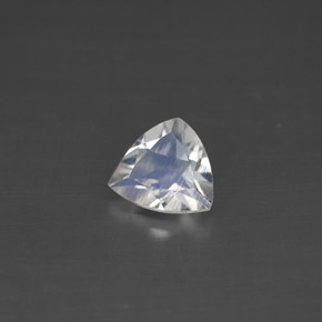 Pietra di luna arcobaleno naturale bianco da 0,56 ct, trillion, VS