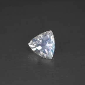 Pietra di luna arcobaleno naturale bianco da 0,57 ct, trillion, VS