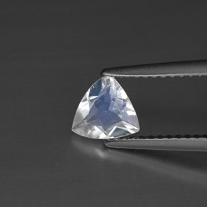 Pietra di luna arcobaleno Blu bianco naturale da 0.55 ct, Taglio trillion, VS