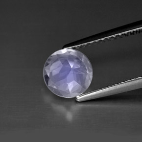 Pietra di luna arcobaleno Blu bianco naturale da 1.18 ct, Taglio rotondo, VS
