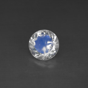 Pietra di luna arcobaleno Blu bianco naturale da 1.12 ct, Taglio rotondo, VS