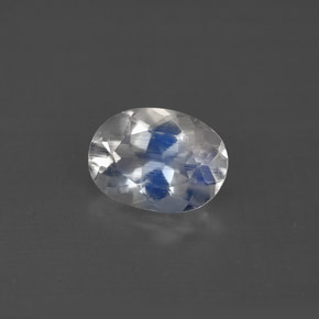 Pietra di luna arcobaleno Blu bianco naturale da 1.08 ct, Taglio ovale, VS