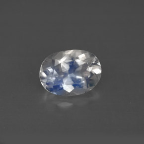 Pietra di luna arcobaleno Blu bianco naturale da 1.08 ct, Taglio ovale, VS