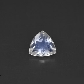 Pietra di luna arcobaleno Blu bianco naturale da 0.47 ct, Taglio trillion, VS