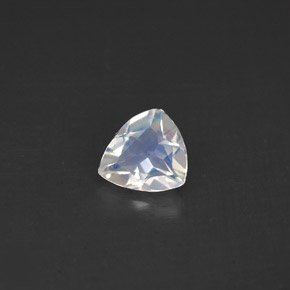 Pietra di luna arcobaleno Blu bianco naturale da 0.51 ct, Taglio trillion, VS