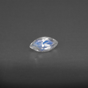 Pietra di luna arcobaleno naturale bianco da 0,28 ct, trasparente, trasparente/traslucido