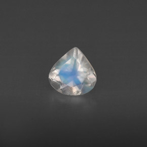 Pietra di luna arcobaleno naturale bianco da 0,35 ct, trasparente, trasparente/traslucido