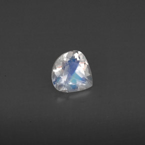 Pietra di luna arcobaleno naturale bianco da 0,31 ct, trasparente, trasparente/traslucido