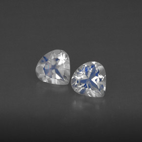 Gemme di Pietra di luna arcobaleno Blu bianco naturale da  ct, Trasparente, Trasparente/Traslucido