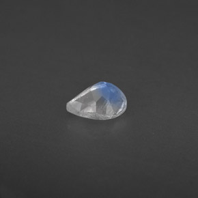 Pietra di luna arcobaleno naturale bianco da 0,31 ct, trasparente, trasparente/traslucido