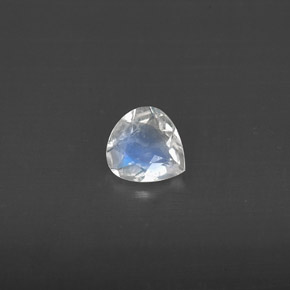 Pietra di luna arcobaleno naturale bianco da 0,24 ct, trasparente, trasparente/traslucido