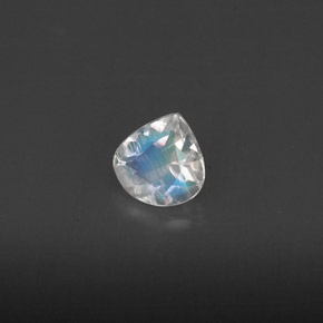 Pietra di luna arcobaleno naturale bianco da 0,31 ct, trasparente, trasparente/traslucido