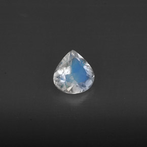 Pietra di luna arcobaleno blu bianco naturale da 0,28 ct, trasparente, trasparente/traslucido