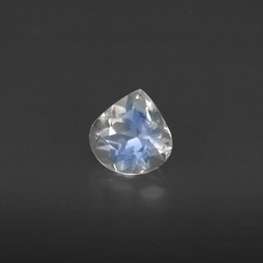 Pietra di luna arcobaleno Blu bianco naturale da 0.34 ct, Trasparente, Trasparente/Traslucido