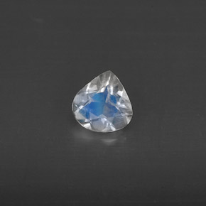 Pietra di luna arcobaleno naturale bianco da 0,30 ct, trasparente, trasparente/traslucido