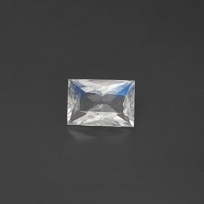 Pietra di luna arcobaleno naturale bianco da 0,50 ct, trasparente, trasparente/traslucido