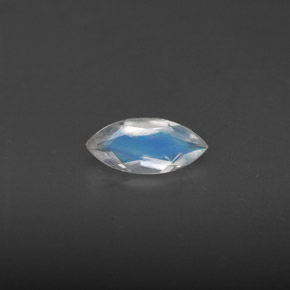 Pietra di luna arcobaleno naturale blu da 0,31 ct, trasparente, trasparente/traslucido
