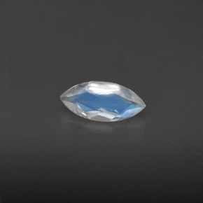 Pietra di luna arcobaleno naturale blu da 0,31 ct, trasparente, trasparente/traslucido