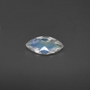 Pietra di luna arcobaleno naturale blu da 0,30 ct, trasparente, trasparente/traslucido