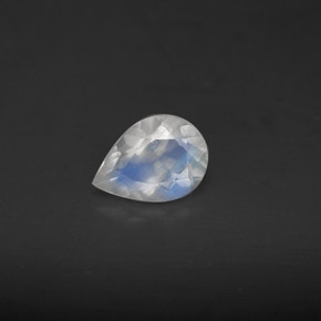 Pietra di luna arcobaleno naturale blu da 0,52 ct, trasparente, trasparente/traslucido
