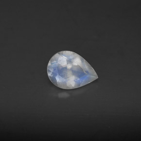 Pietra di luna arcobaleno naturale blu da 0,52 ct, trasparente, trasparente/traslucido
