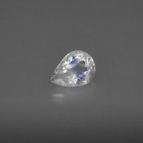 Pietra di luna arcobaleno Blu bianco naturale da 0.47 ct, Trasparente, Trasparente/Traslucido