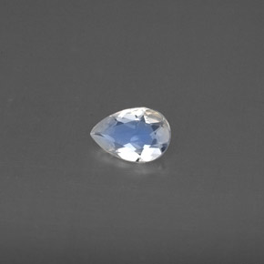 Pietra di luna arcobaleno naturale bianco da 0,30 ct, trasparente, trasparente/traslucido