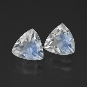 Gemme di Pietra di luna arcobaleno Blu bianco naturale da  ct, Trasparente, Trasparente/Traslucido